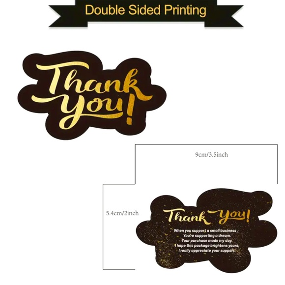 Double Sided Thank You Cards - Picture 3 of 3